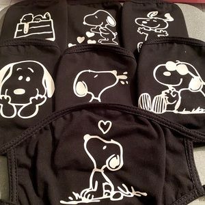 7 pack- Snoopy face masks